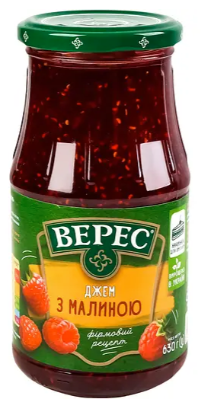 Джем Верес малиновий 630 г